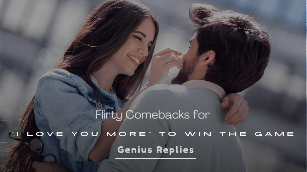 Flirty Comebacks for “I Love You More” to Win the Game