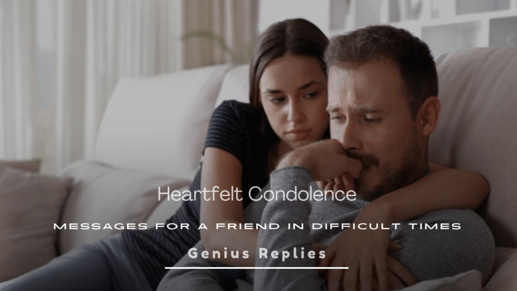 Condolence Messages for a Friend