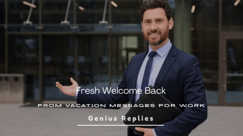 Welcome Back from Vacation Messages